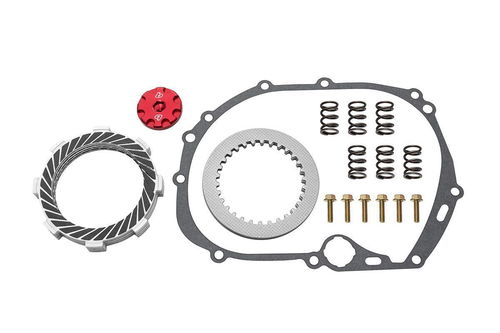 TB Parts HD Clutch Plate Kit w/Red Oil Fill Cap - KLX110