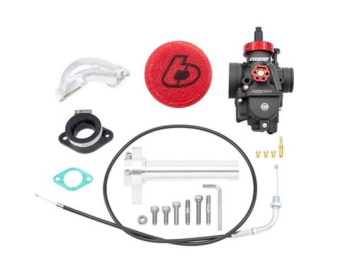TB Parts Carb Kit, Nibbi PE26, 1/4 Turn Throttle - KLX110