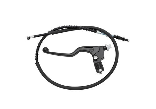 TB Parts Black Clutch Lever w/Extended Cable - KLX110L