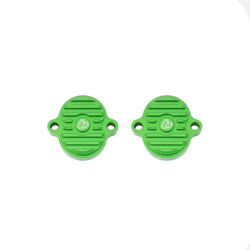 TB Parts Billet Tappet Covers, Green – KLX110/KLX140/Z125
