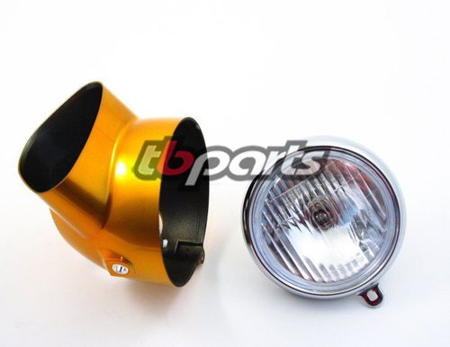 TB Parts Headlight and Bucket Kit, Candy Gold - CT70 KO & Other Models