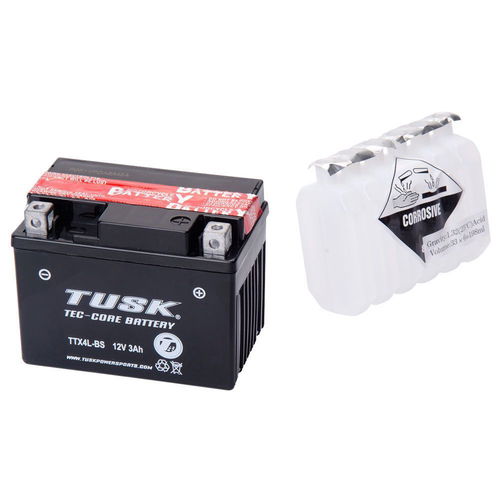 Tusk Tec-Core Battery with Acid TTX4LBS Maintenance-Free