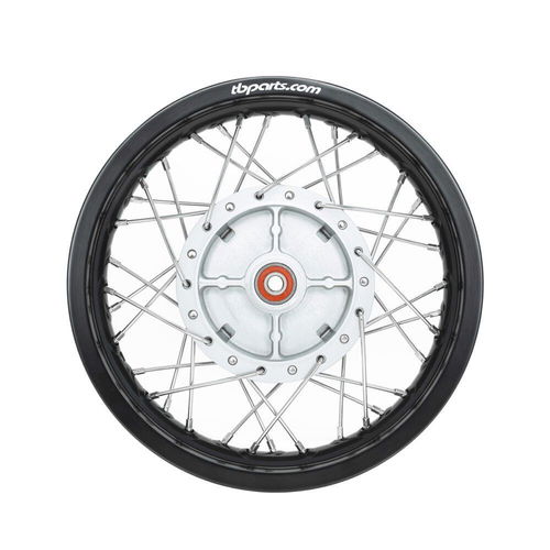 TB Rear Wheel Assembly, HD Aluminum Rim, HD Spokes – All KLX110