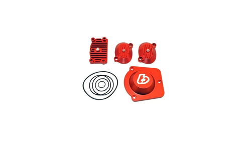 TB Parts V2 Race Head Red Billet Head Cover Set