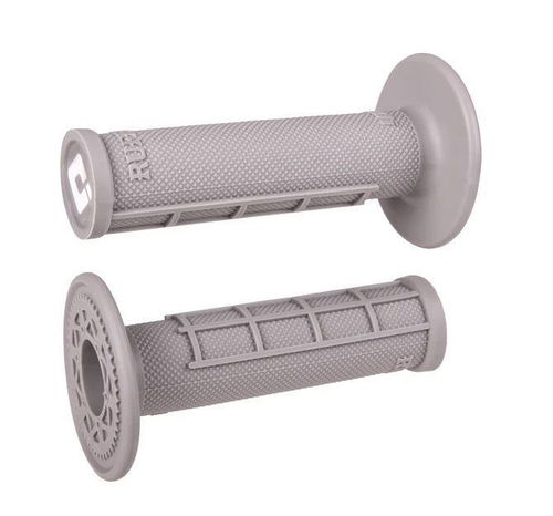 ODI MX Single Ply MX 1/2 Waffle Grips - Soft Compound - Grey