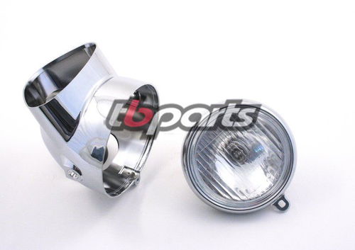 TB Parts Headlight and Bucket Kit, Chrome - CT70 KO & Other Models