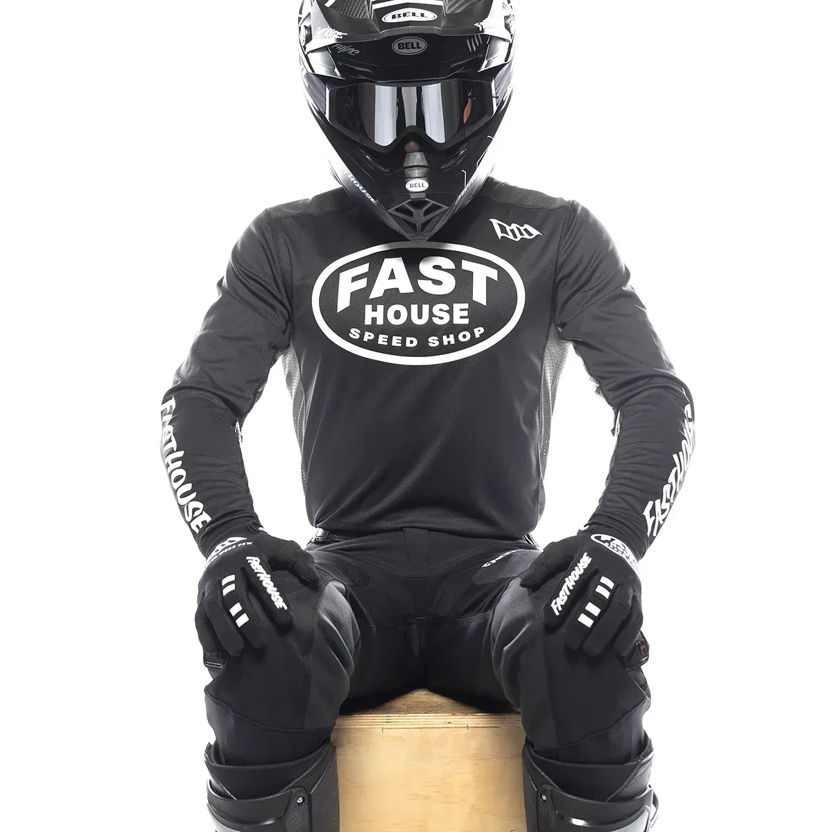 FastHouse GrindHouse Air-Cooled Ramble LS Jersey Black