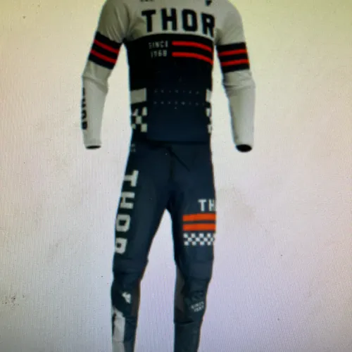 Thor Brand Youth MX Motorcycle Racing Outfit M/24 Kid's