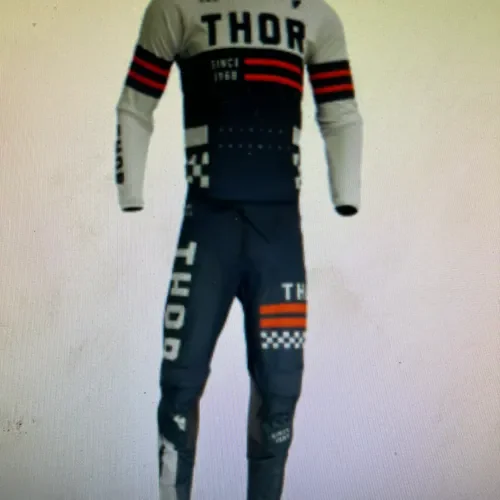 Thor Brand Youth MX Motorcycle Racing Outfit M/24 Kid's