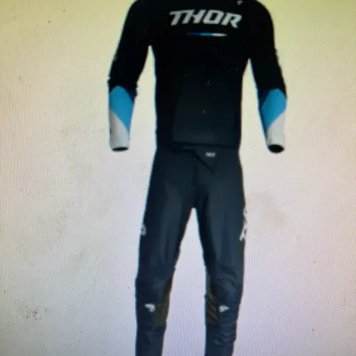 Thor Youth Kid's Mx Riding Jersey And Pants New! M/24 7/8