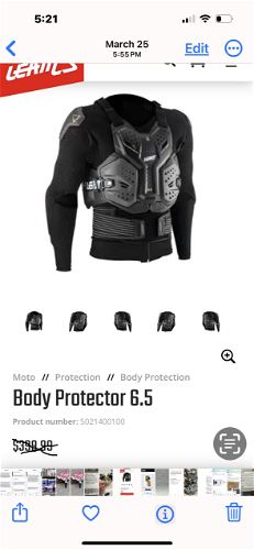 Leatt 6.5 Body Protector
Size XXL