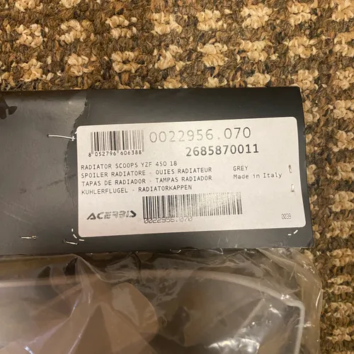 2018-22 YZ450F Light Grey Plastics