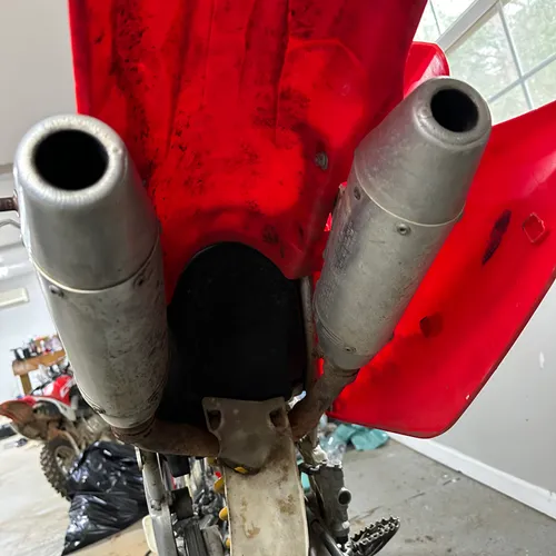 2006 CRF250r dual exhaust