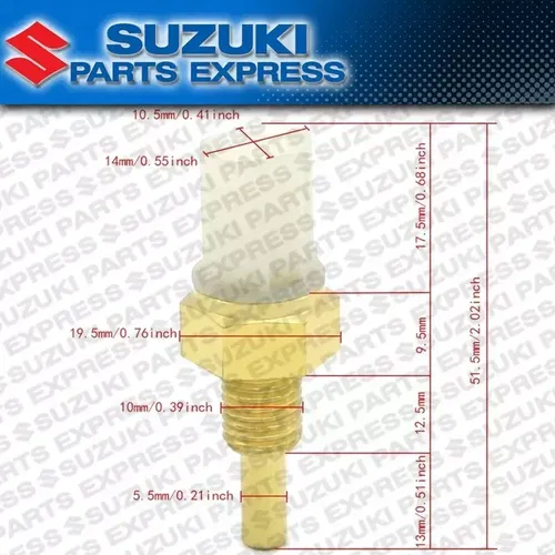 NEW OEM SUZUKI COOLANT WATER TEMPERATURE SENSOR QUADSPORT Z400 QUADRACER 450