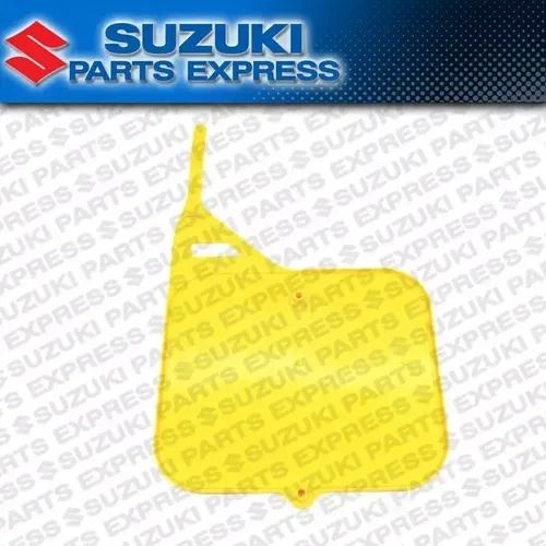 NEW OEM SUZUKI YELLOW FRONT NUMBER PLATE RM125 RM250 RM465 RM500 94911-00B10-25Y