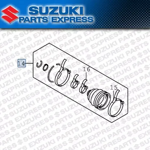 NEW SUZUKI 2016 - 2023 KING QUAD LT-A LTA 400 OEM REAR LEFT OUTTER CV BOOT KIT