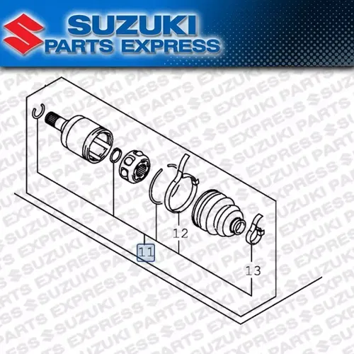 NEW SUZUKI 2016 - 2023 KING QUAD LT-A LTA 400 OEM REAR LEFT INNER CV BOOT KIT