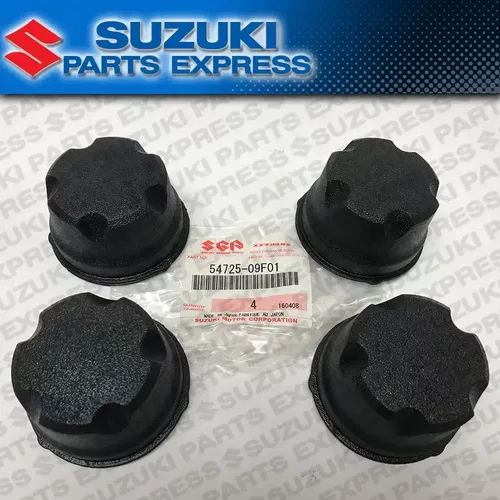 NEW SUZUKI KING QUAD EIGER LTA LTF 400 450 500 OEM CENTER WHEEL HUB CAPS 4 PACK