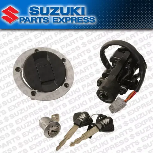 CALIFORNIA MODEL SUZUKI GSX-R 600 750 OEM LOCK SET IGNITION SWITCH FUEL CAP KEYS
