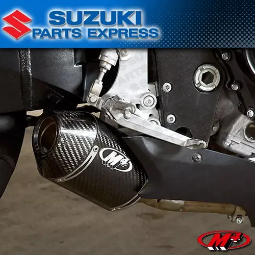 2006 2007 GSXR GSX-R 600 M4 EXHAUST CARBON STREET SLAYER SLIP ON MUFFLER SU6824