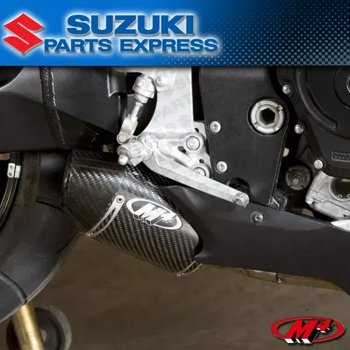 2006 2007 GSXR GSX-R 600 M4 EXHAUST CARBON STREET SLAYER SLIP ON MUFFLER SU6824