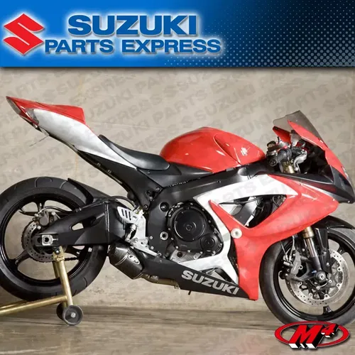 2006 2007 GSXR GSX-R 600 M4 EXHAUST CARBON STREET SLAYER SLIP ON MUFFLER SU6824