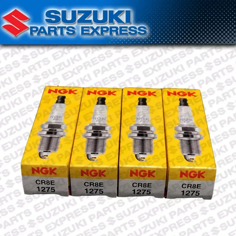 NEW NGK CR8E 1275 NICKLE SPARK PLUGS 4 PACK SUZUKI VSTROM  AN 650 DR-Z DRZ 400