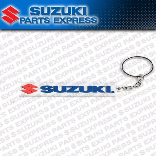 NEW OEM SUZUKI LOGO FLEXIBLE RUBBER KEY CHAIN BLACK 990A0-19112