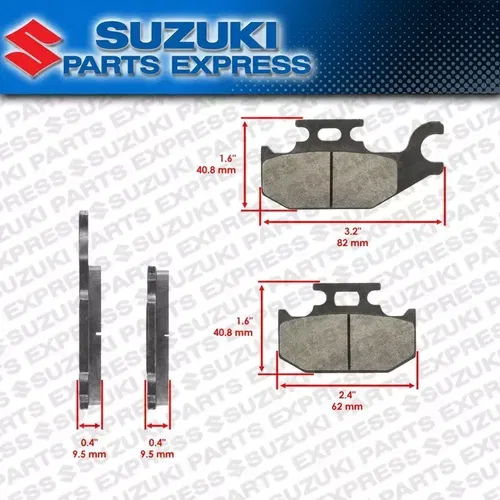 NEW OEM SUZUKI FRONT RIGHT BRAKE PADS KING QUAD 400 LT-A400 59100-31870