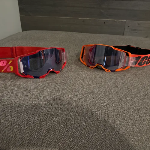 2 pair 100 percent Armega goggles 