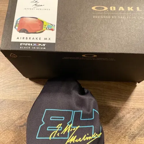 2024 Oakley AirBrake MX Jeffrey Herlings Signature Goggles 