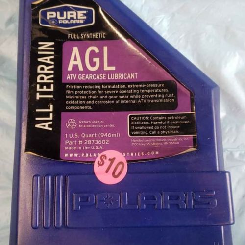 Polaris full synthetic AGL gearcase lubricant