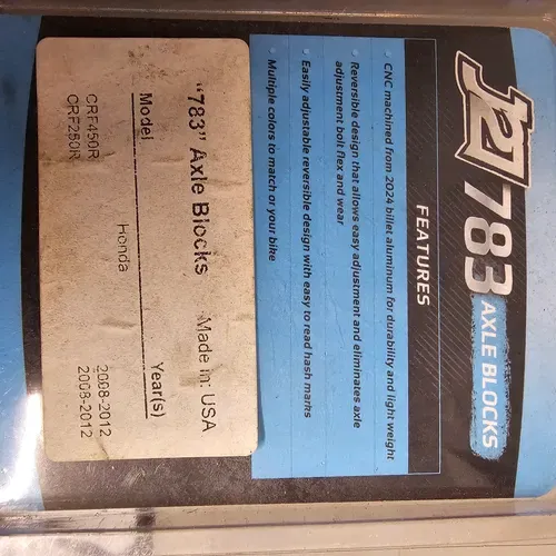 J27 783 AXLE BLOCKS CRF250F CRF450F '08-'12