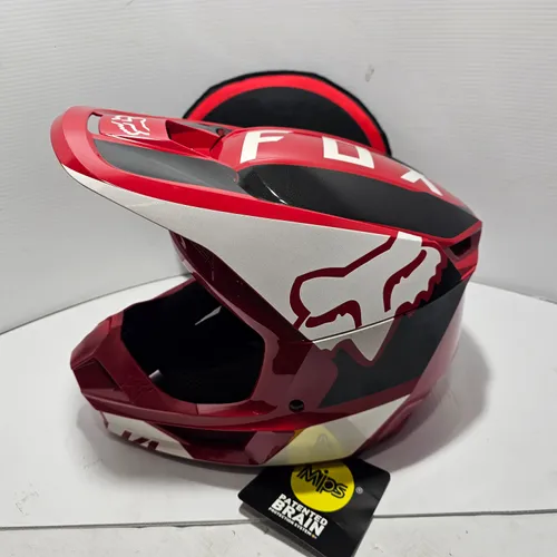 FOX V1 HELMET FLAME RED SIZE XS
