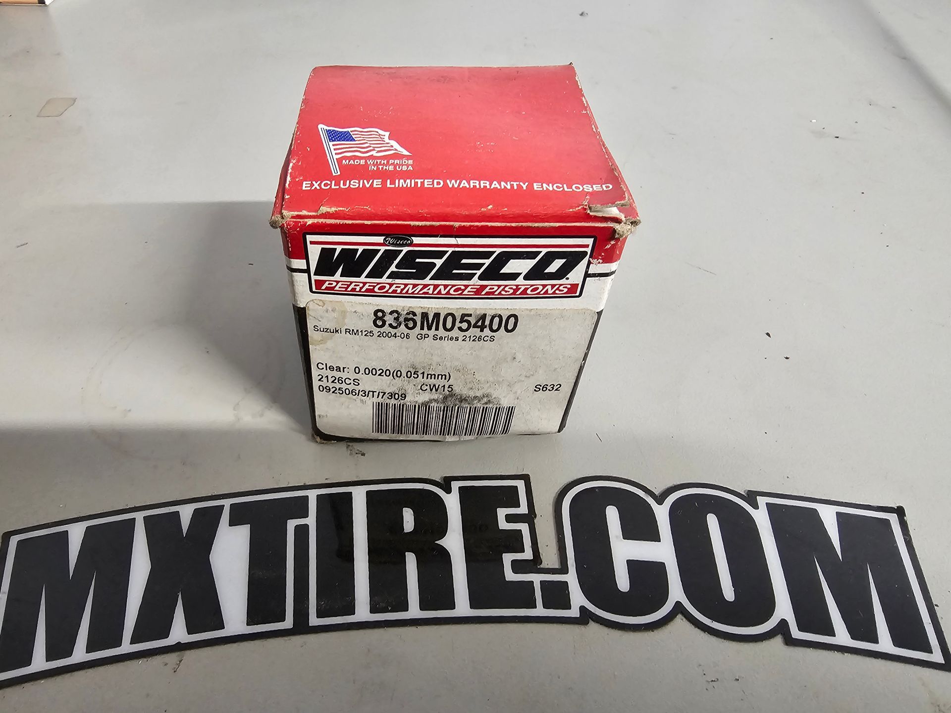 NEW WISECO PISTON RING AND WRIST PIN SUZUKI RM125 04-06