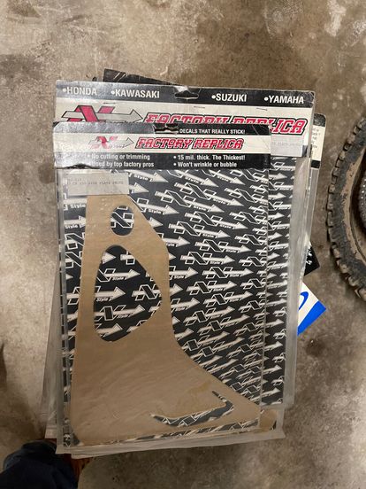 97-99 Cr250 N-style Clear Number Plate Graphics Protectors