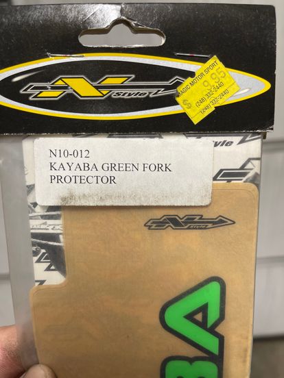 Green Kayaba Fork Stickers NOS