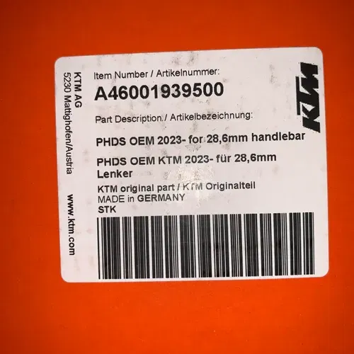 KTM PHDS Bar Mounts 