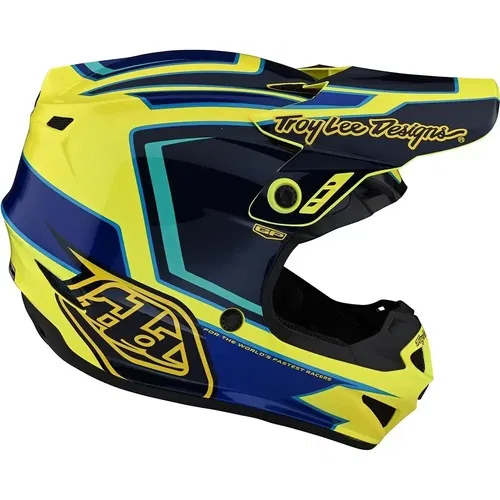 Troy Lee Designs GP Ritn Yellow MX ATV Helmet Youth Medium