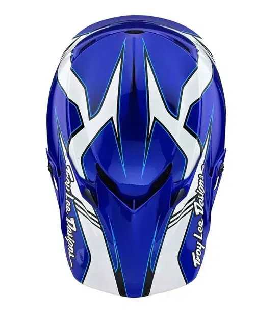 Troy Lee Designs SE4 Polyacrylite  Matrix Blue  Mips MX Helmet Adult Medium