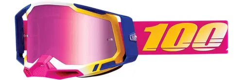 100% Racecraft 2 Mission Mirror Pink Lens Goggles Adult