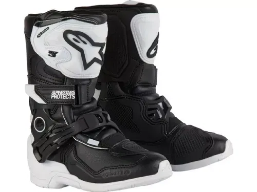 Alpinestars Tech 3s Youth White Black Motocross ATV MX Offroad Boots  12