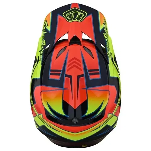 Troy Lee Designs SE5 Composite Graph Yellow Blue MX ATV Helmet Adult Large