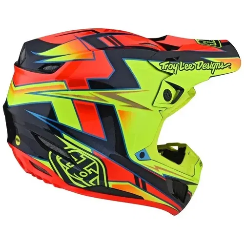 Troy Lee Designs SE5 Composite Graph Yellow Blue MX ATV Helmet Adult Large