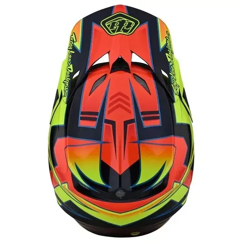 Troy Lee Designs SE5 Composite Graph Yellow Blue MX ATV Helmet Adult Large