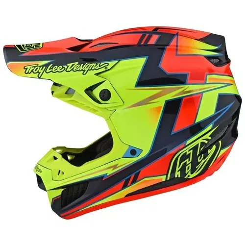 Troy Lee Designs SE5 Composite Graph Yellow Blue MX ATV Helmet Adult Large