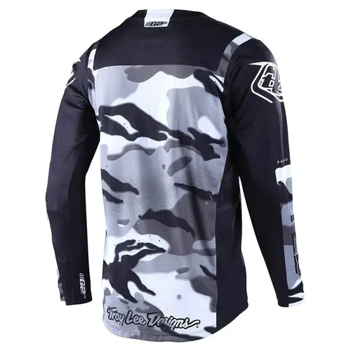Troy Lee Designs GP Brazen Camo Grey Motocross BMX Jersey Youth Large