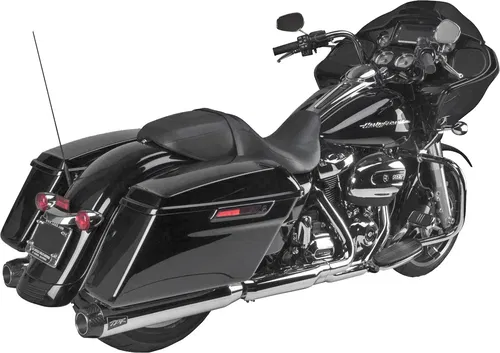 TBR   COMP S SLIP-ON TOURING M8 CHROME W/CARBON END CAP