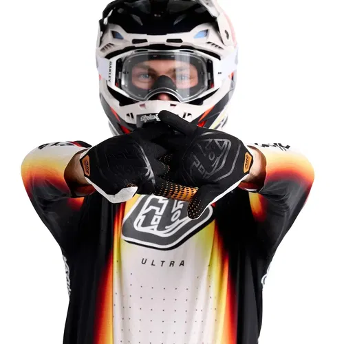 Troy Lee Designs Air Glove Blurr Yellow Motocross ATV BMX Gloves Adult Large