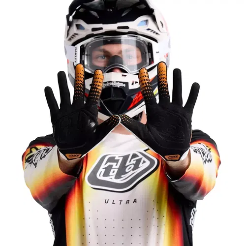 Troy Lee Designs Air Glove Blurr Yellow Motocross ATV BMX Gloves Adult Large